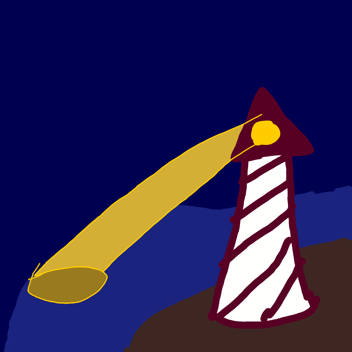 Lighthouse drawing by MoDarsot