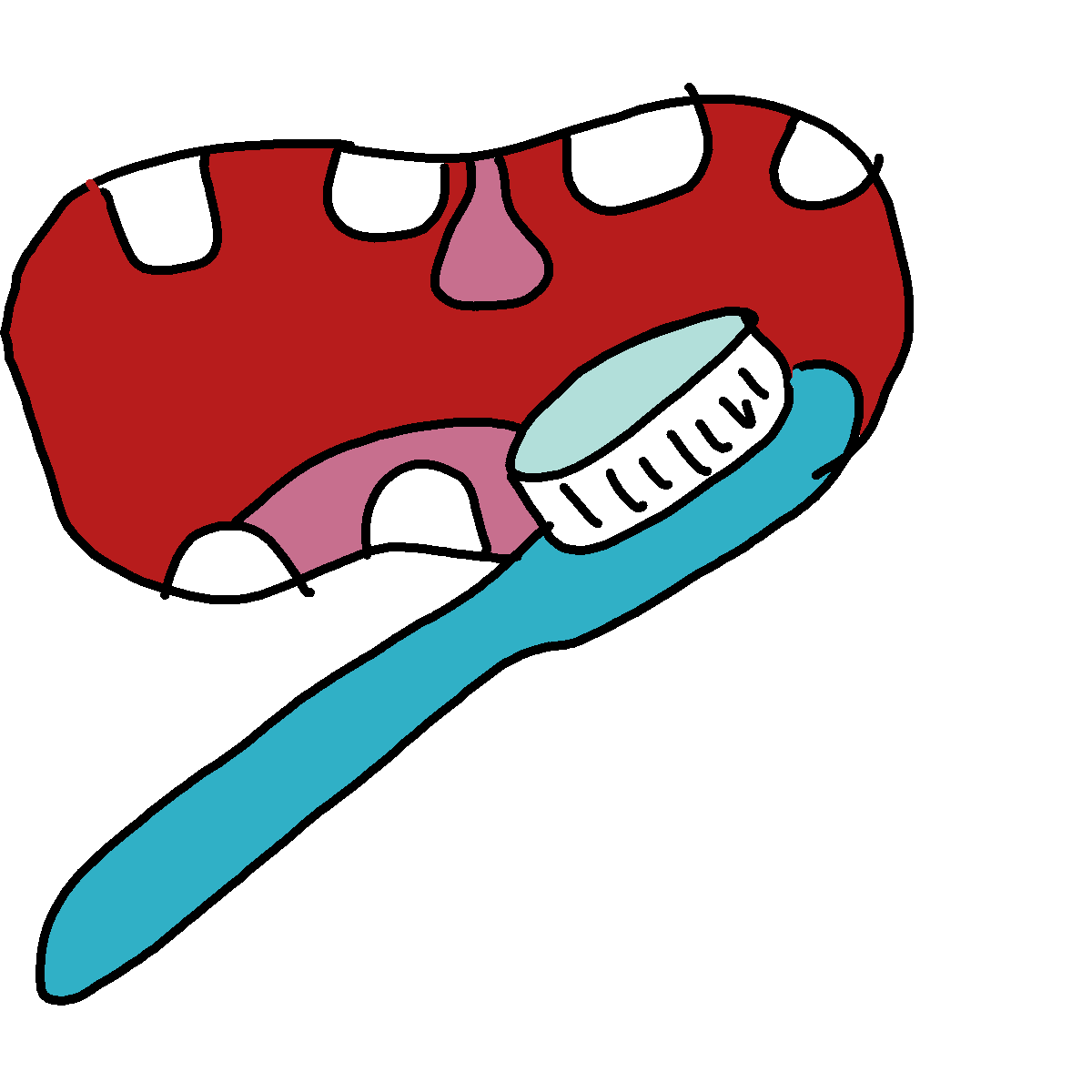 Toothbrush drawing by conn0rr