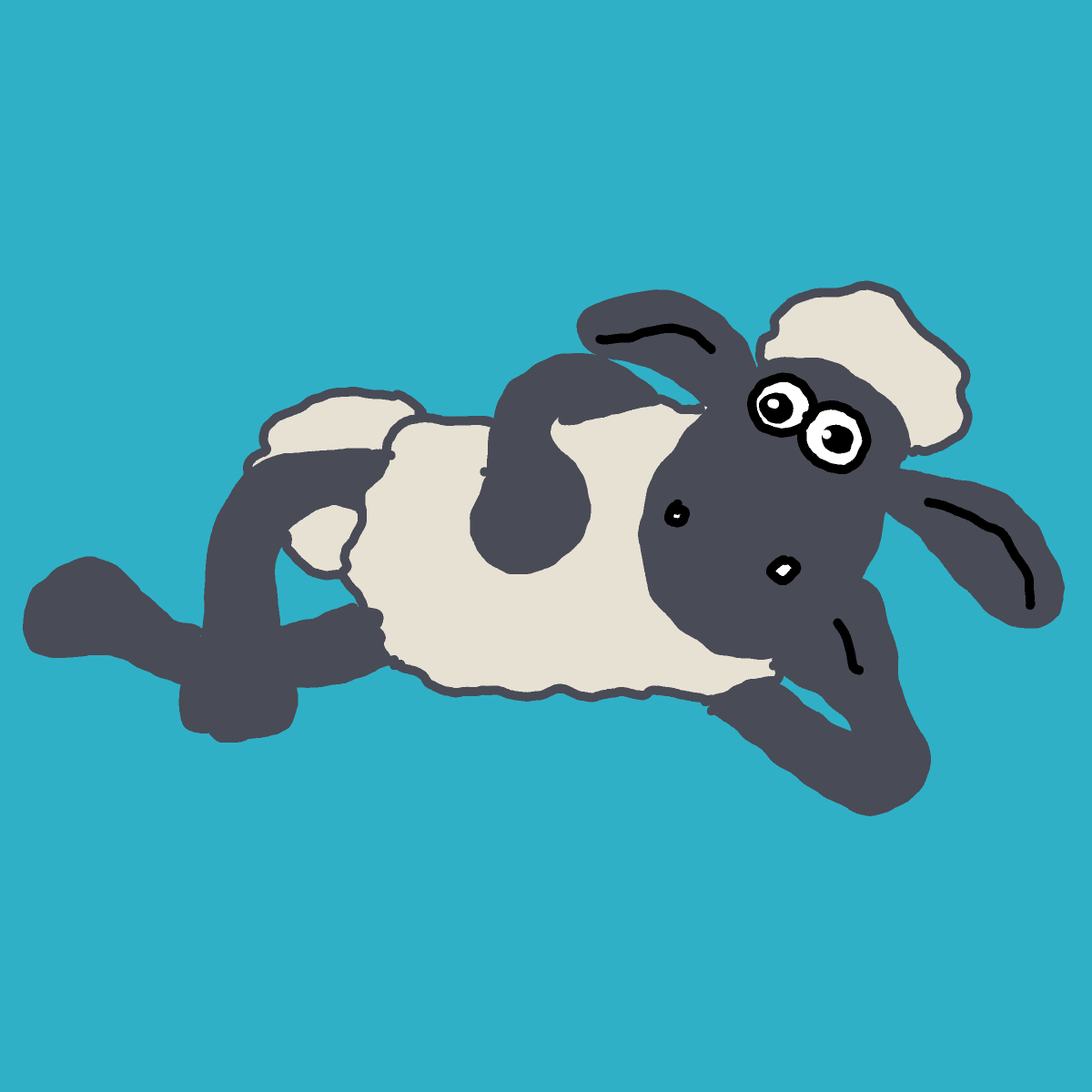 Sheep drawing by Guardianoflives