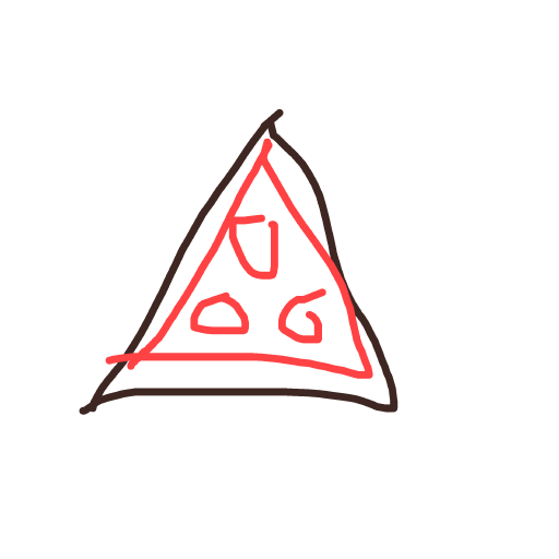 Pizza drawing by rice shower
