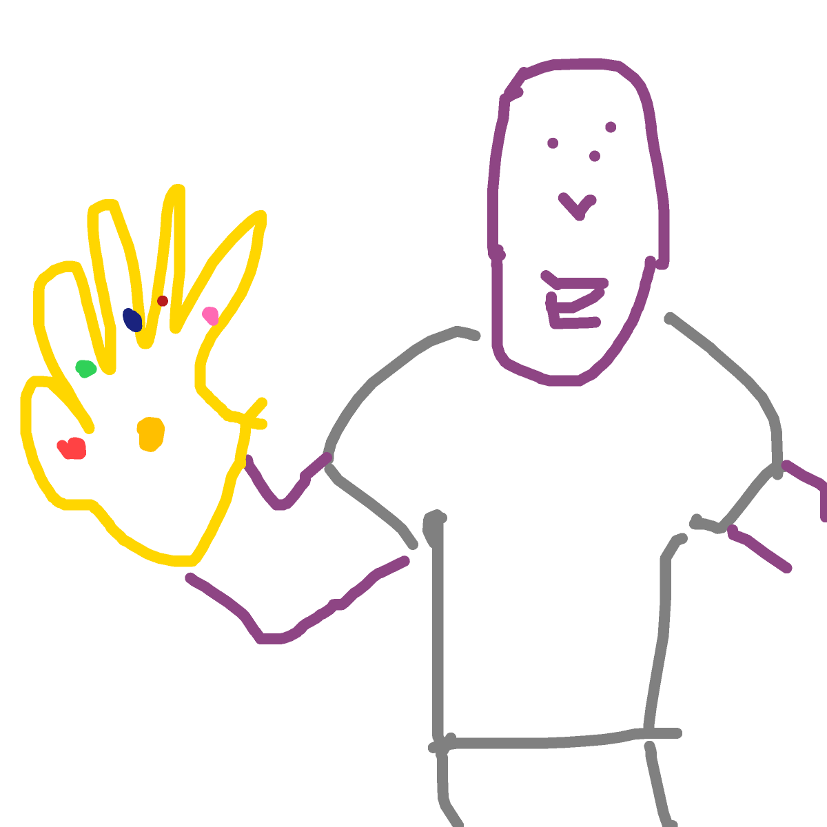 Thanos drawing by marcool