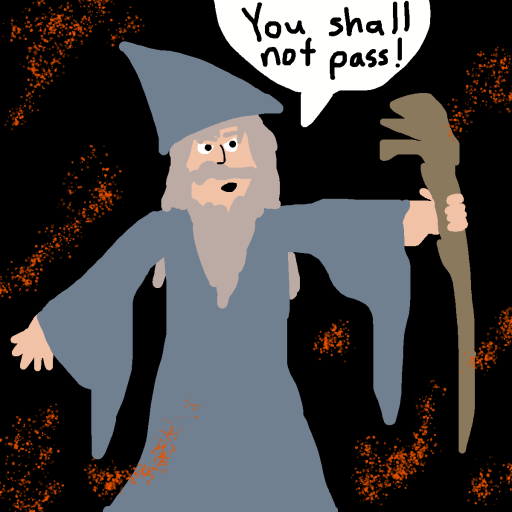 Gandalf drawing by jashezilla