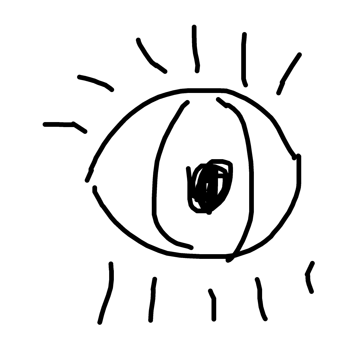 Eyeball drawing by cream-sand-craft