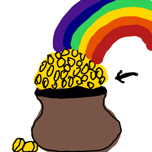 Pot of Gold drawing by moon-dark-chief