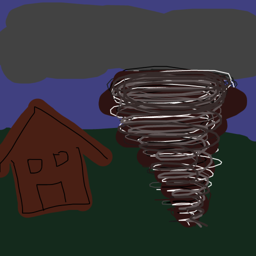 Tornado drawing by angel