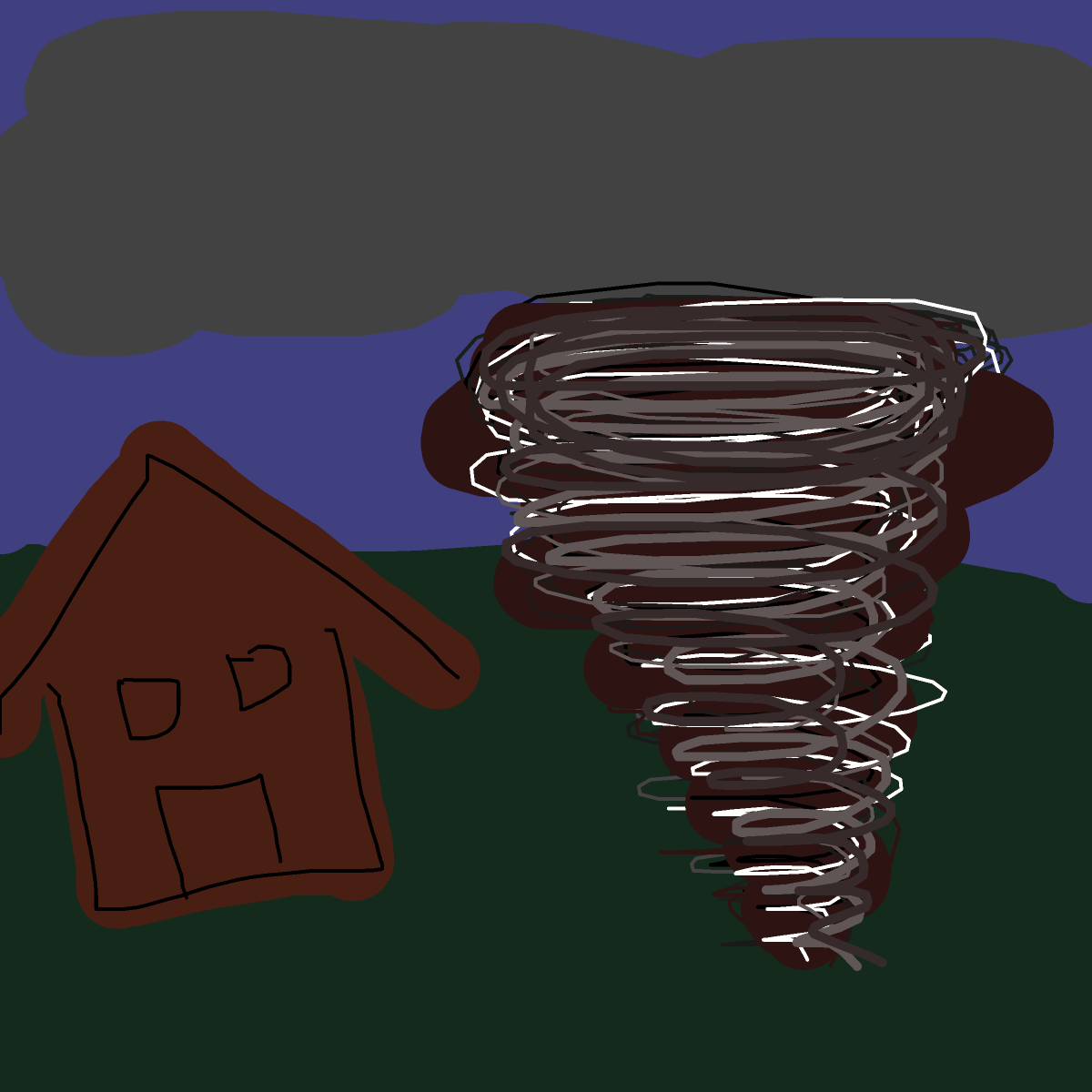 Tornado drawing by angel