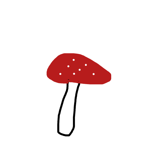 Mushroom drawing by cyan-bronze-net