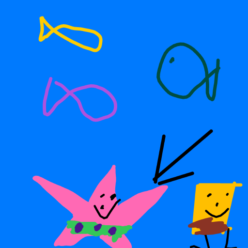 Starfish drawing by Juls