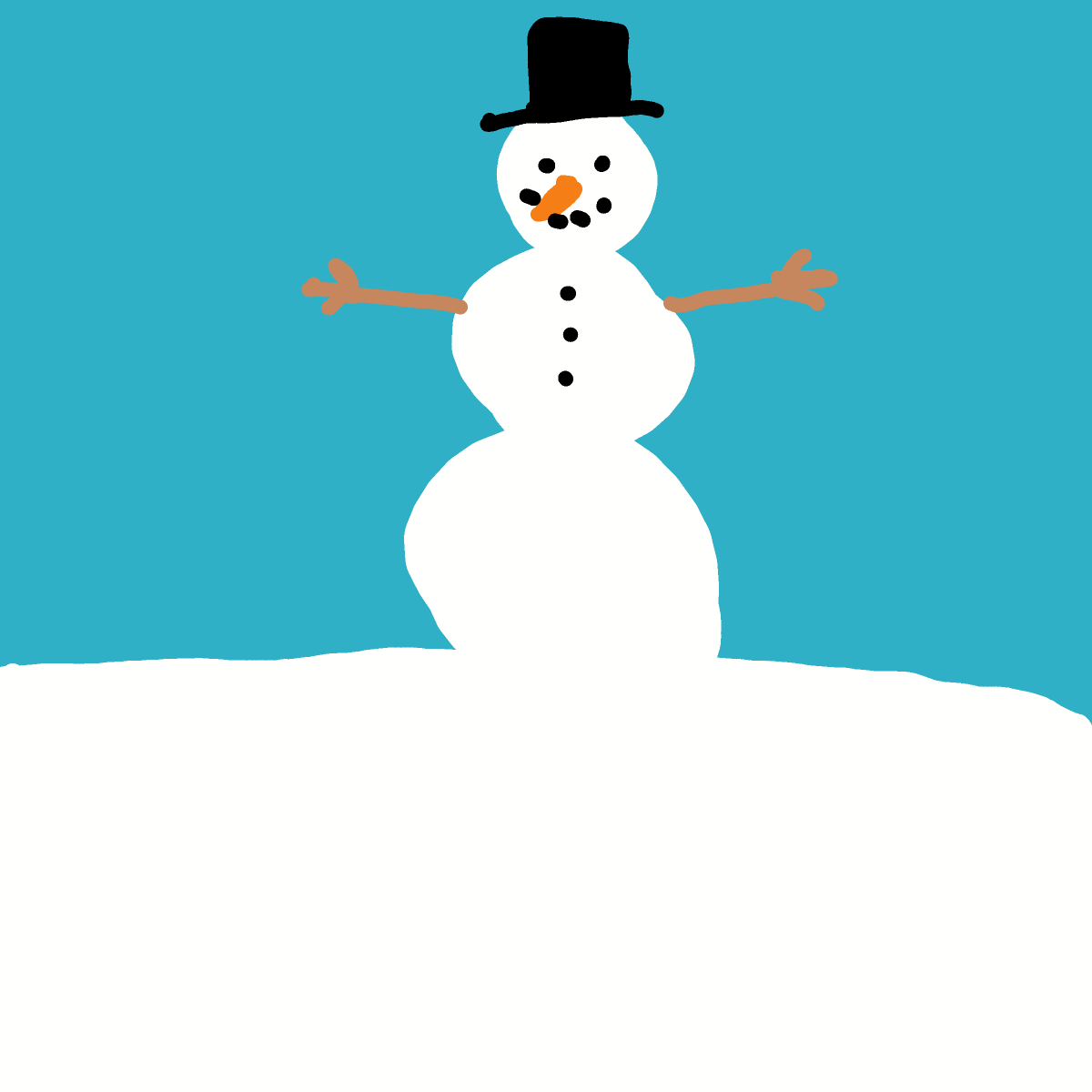Snowman drawing by Guardianoflives