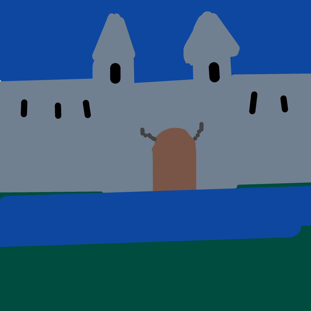 Castle drawing by brush-star-site