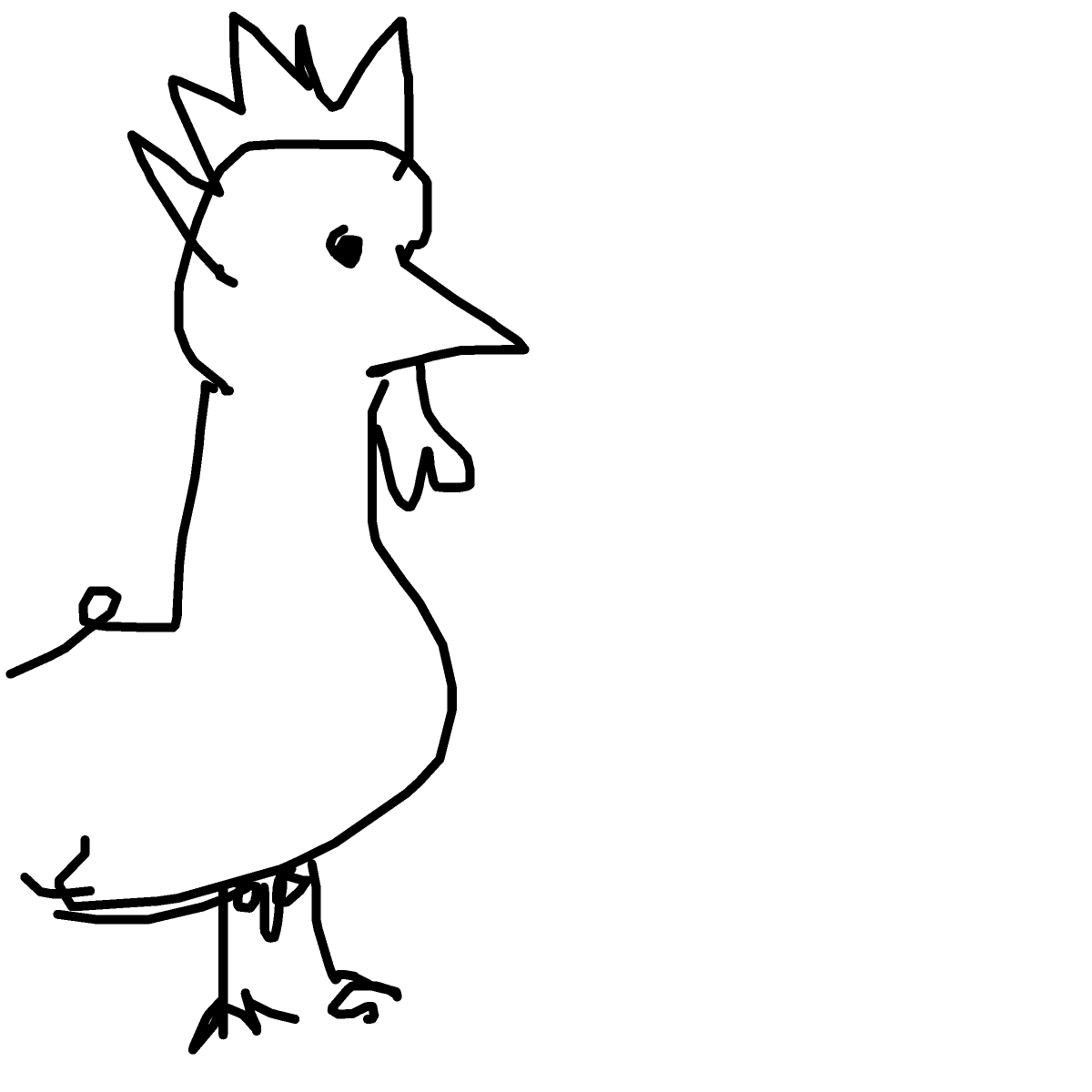 Rooster drawing by loddie