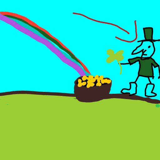 Leprechaun drawing by Nuss