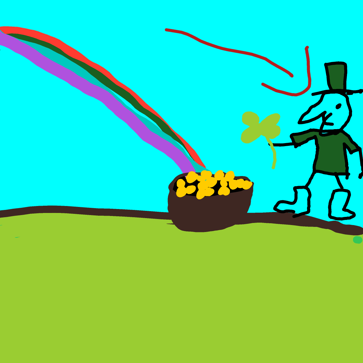 Leprechaun drawing by Nuss