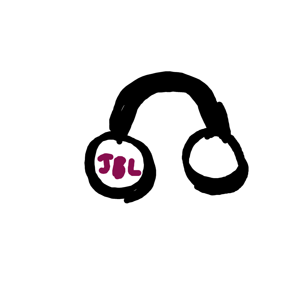 Headphones drawing by gamma-mint-smith