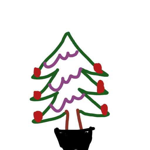 XMas Tree drawing by Lee the Bee
