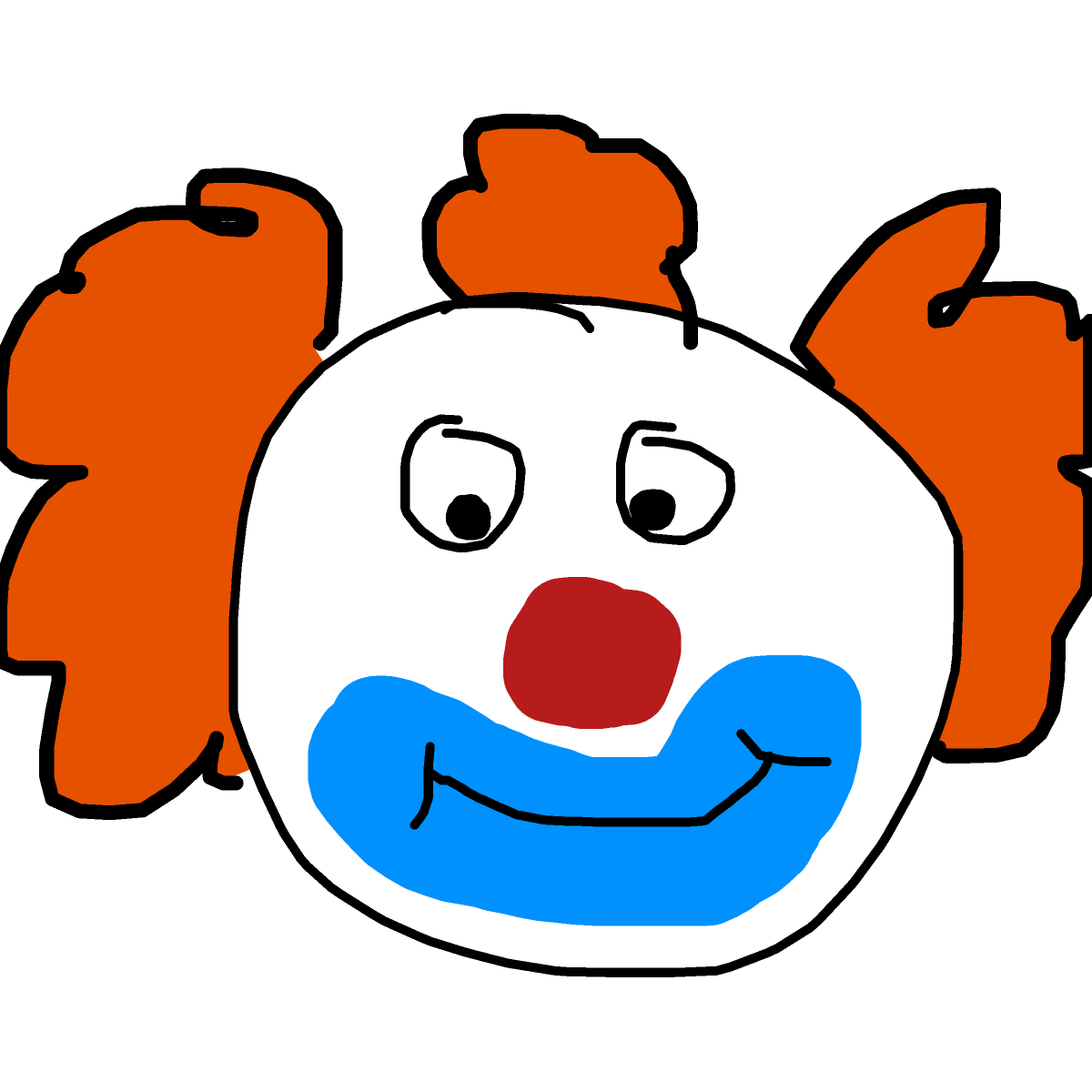 Clown drawing by spleenonlean