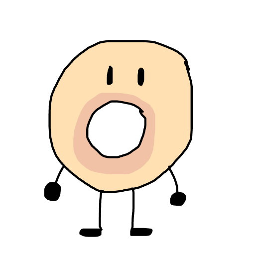 Donut drawing by mikl pickle