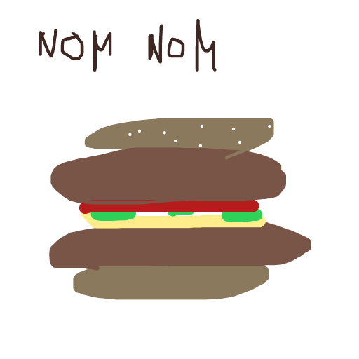 Burger drawing by tirza
