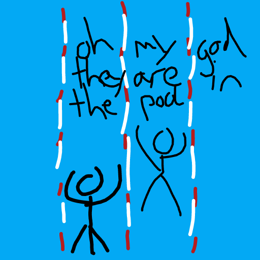 Swimming drawing by KevinFaber