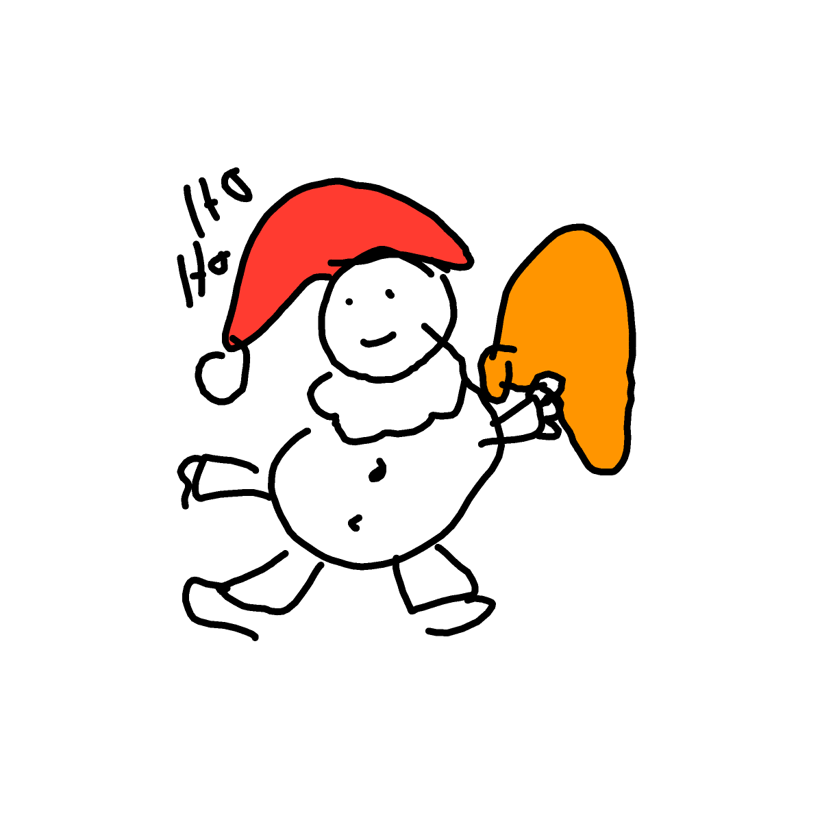 Santa drawing by sea-wave-artist