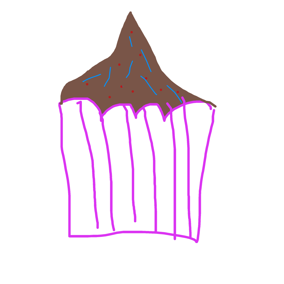 Cupcake drawing by carla