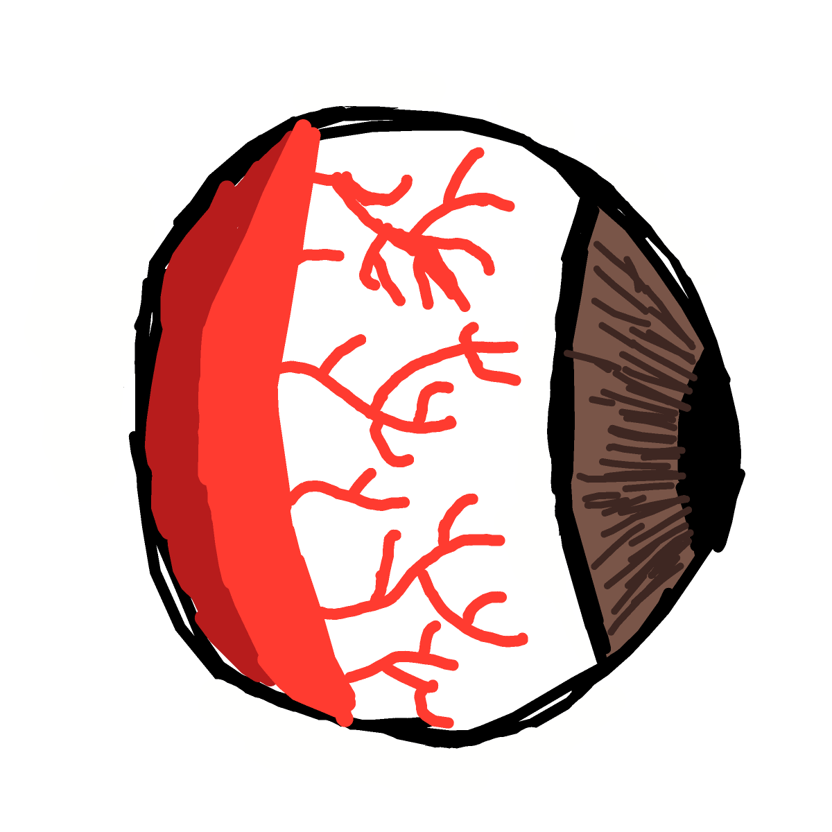 Eyeball drawing by Purokushi