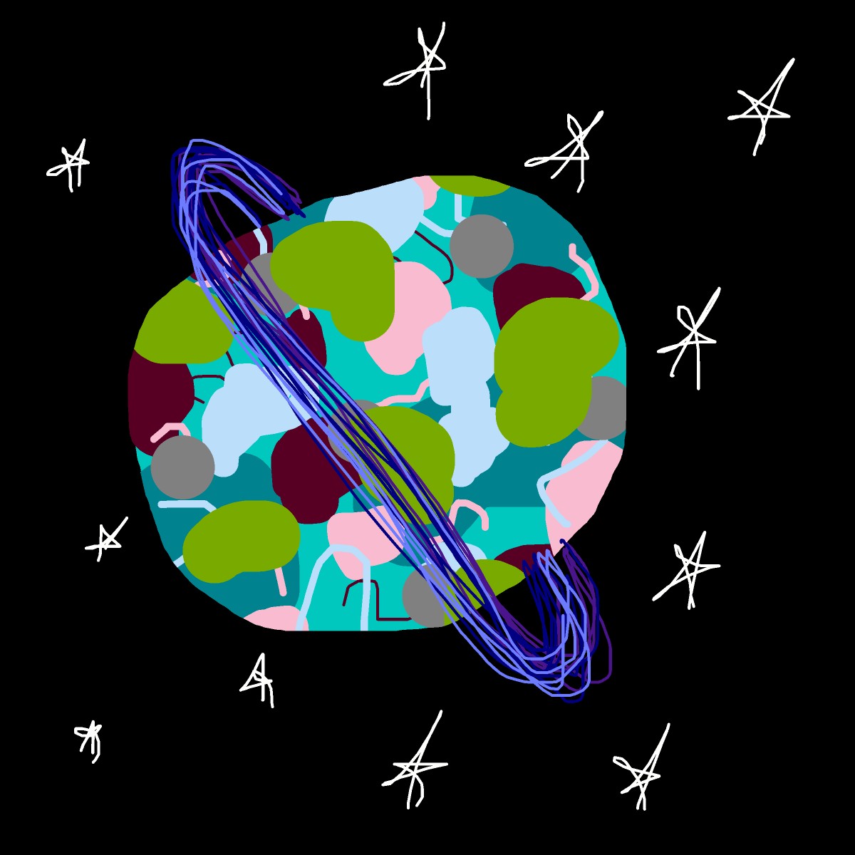 Planet drawing by angel