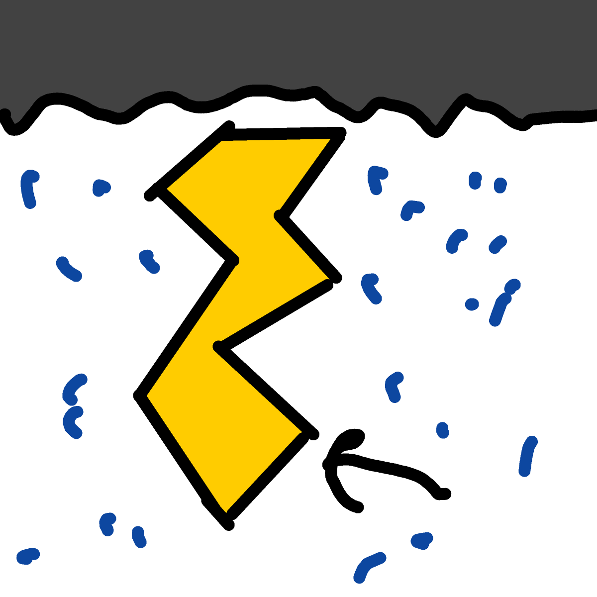 Thunder drawing by Almog