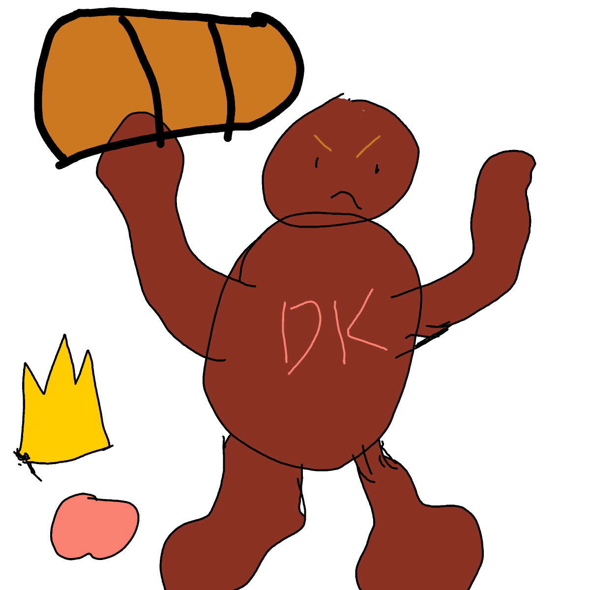 Donkey Kong drawing by Shandi