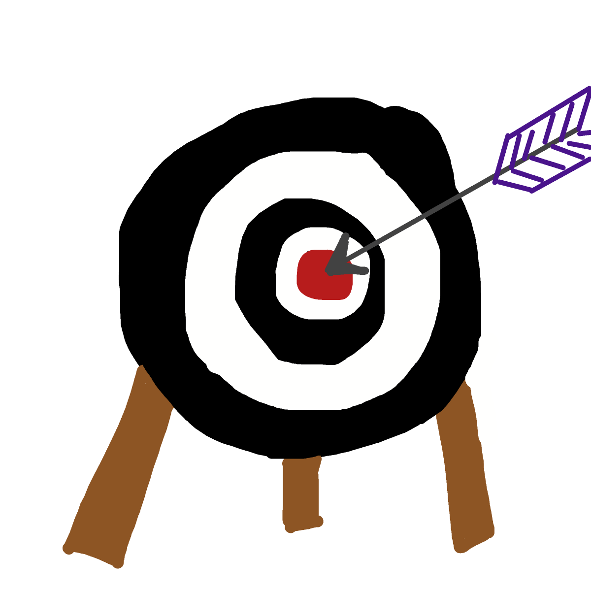Bullseye drawing by navy-fine-loom