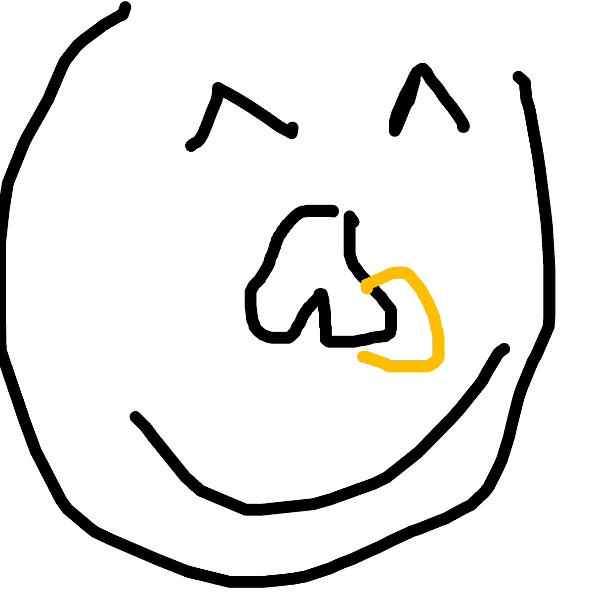 Piercing drawing by rose