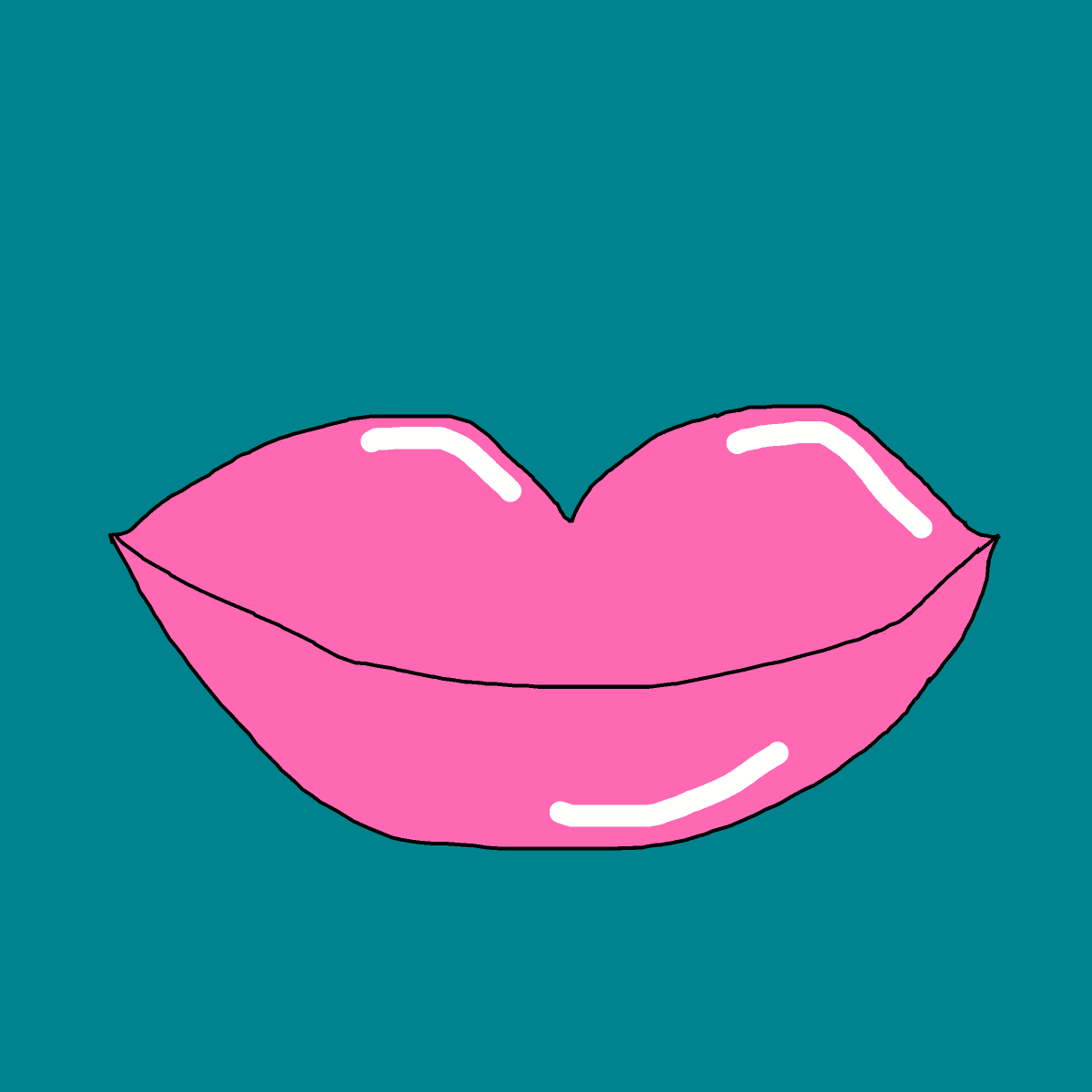 Lips drawing by krissywissy