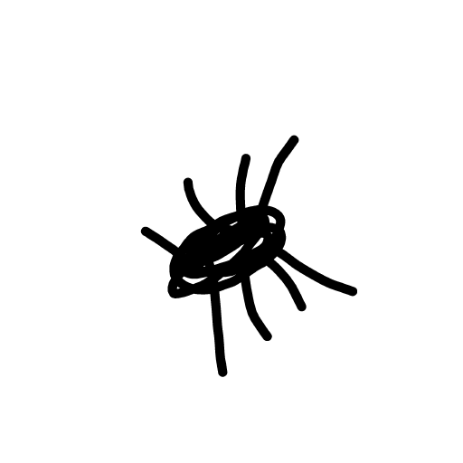 Spider drawing by Megs