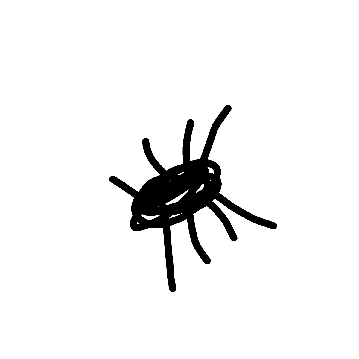 Spider drawing by Megs