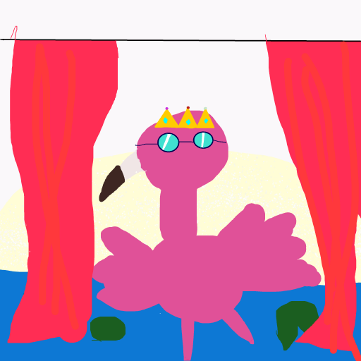 Dancing Flamingo drawing by icy-cream-eye