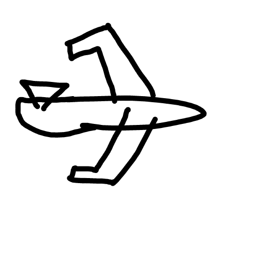 Airplane drawing by Mr Doodles