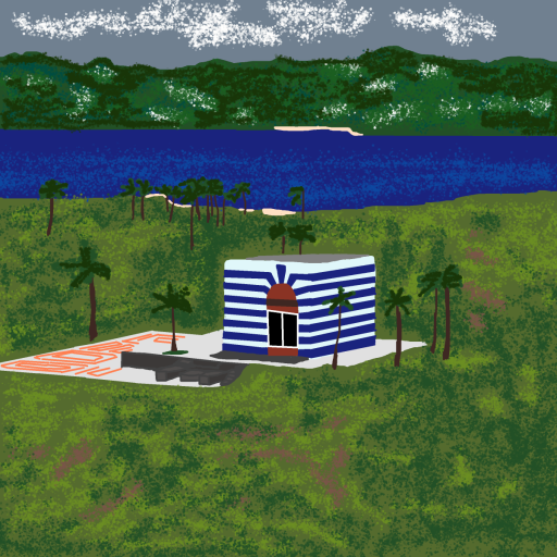 Island drawing by paigey-doodle