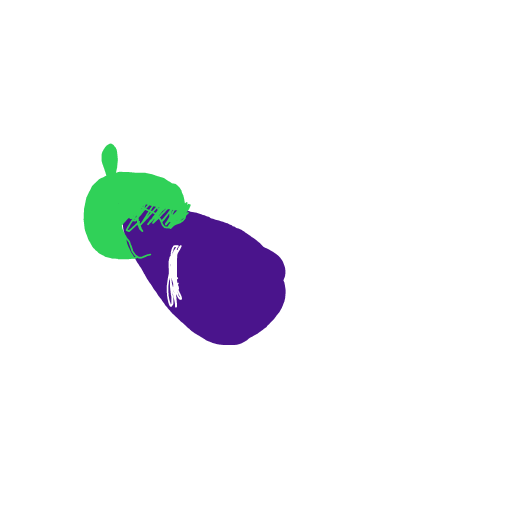 Eggplant drawing by zz the besty