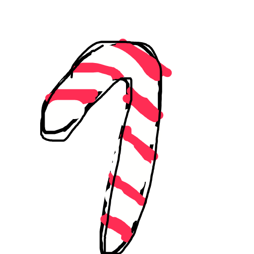 Candy Cane drawing by jivemarlin