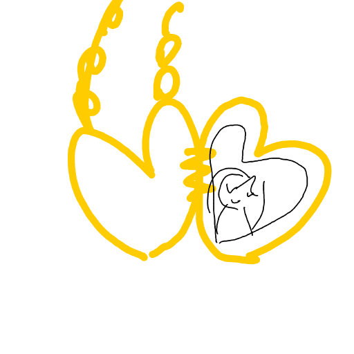 Locket drawing by fast-graph-power