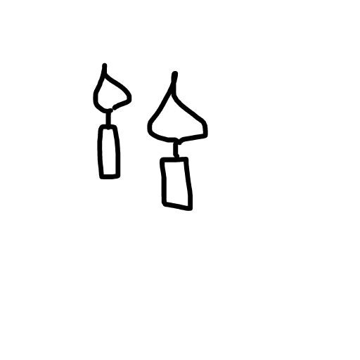 Candles drawing by isi