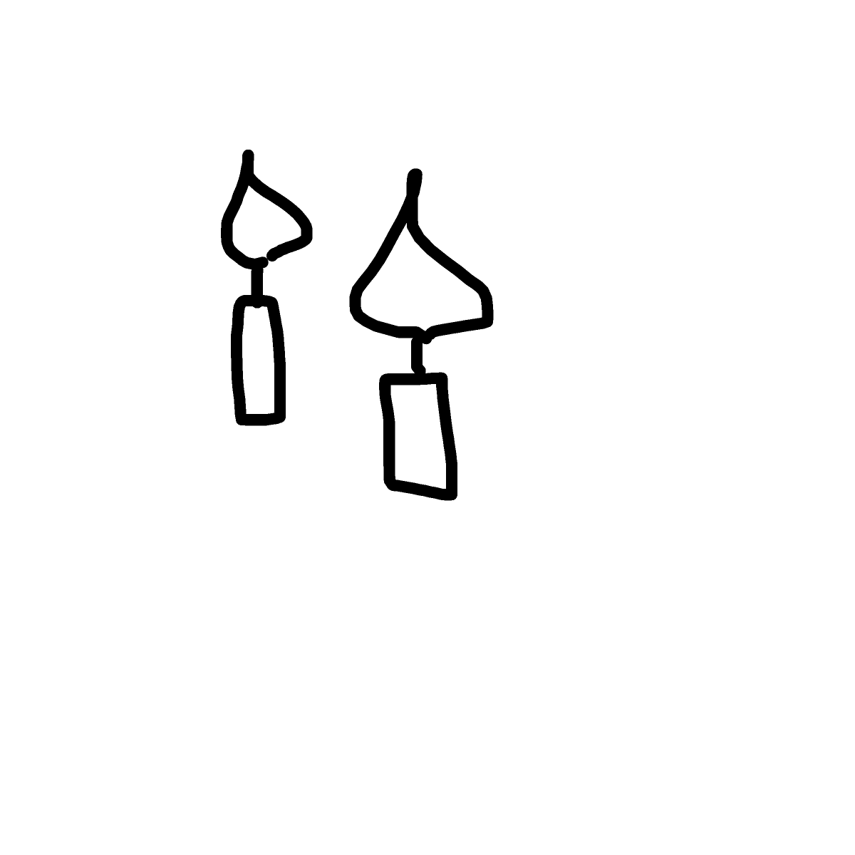 Candles drawing by isi