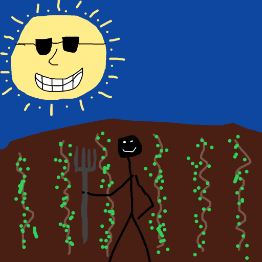 Farmer drawing by pancakes palette