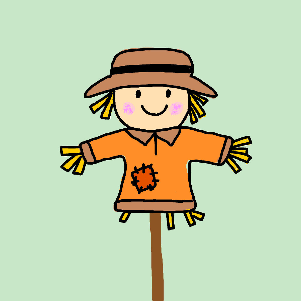 Scarecrow drawing by gamma-coal-wheel