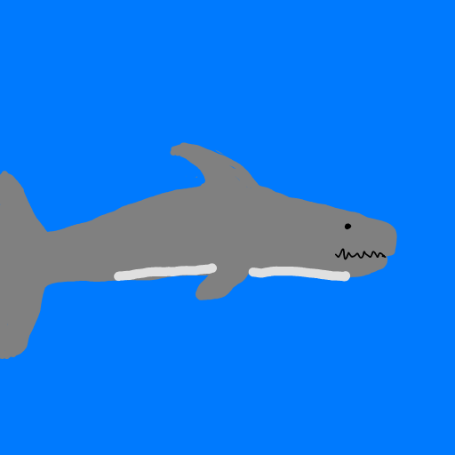 Shark drawing by Guardianoflives
