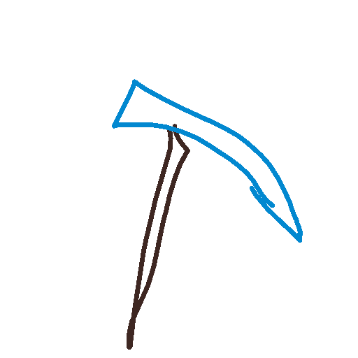 Pickaxe drawing by xugudigjdye