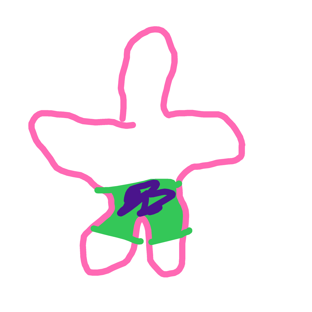 Patrick Star drawing by Bri3