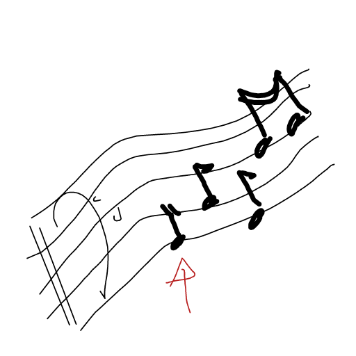 Music Note drawing by mjolnirbear