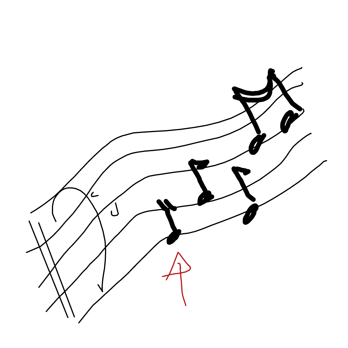 Music Note drawing by mjolnirbear