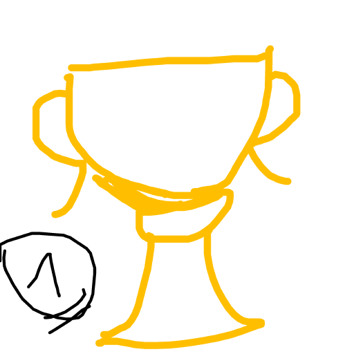 Trophy drawing by rose
